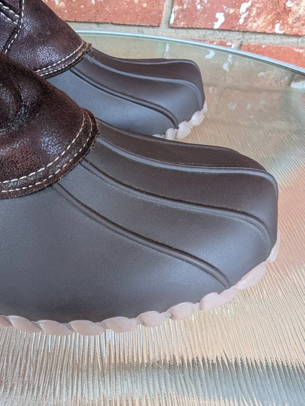 Women's Yuu Fiona Brown Mid Calf Duck Boots Size 10